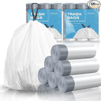 120 Counts 1.6 Gallon Mini Drawstring Trash Bags, Small Garbage Bags by KSSKSS by ksskss