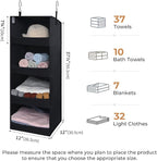 GRANNY SAYS 4-Shelf Hanging Organizer, Closet Hanging Shelves, Closet Hanging - Image 3