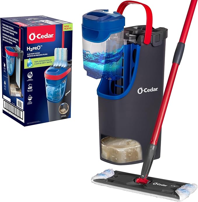 O-Cedar H2prO Flat Mop System | Quick Cleaning Tool | Clean by O-Cedar
