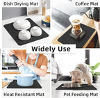 LOPNUR Kitchen Dish Drying Mat, Super Absorbent Dish Drying Pad, Diatomite - Image 7