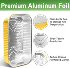15 Pack 9x13 Gold Aluminum Foil Pans - Image 4