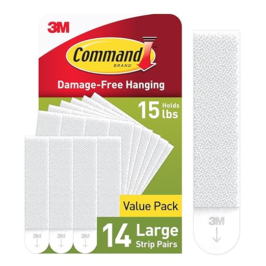 Command 15 lb Large Picture Hanging Strips 28 Pairs, Damage-Free Hanging - Image 9