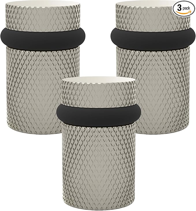Mega Handles Knurled Floor Door Stopper, Quickly Installed Wall Protector by MegaHandles