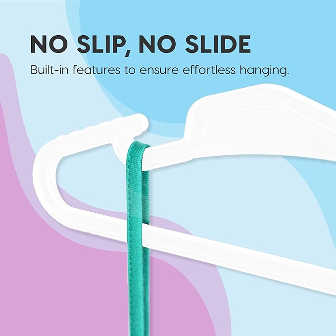 IRIS USA Extra Small Hangers 50 Pack, 11.87" W x 6.75" H, Clothes Hangers - Image 5