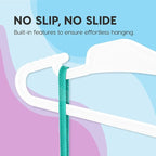 IRIS USA Extra Small Hangers 50 Pack, 11.87" W x 6.75" H, Clothes Hangers - Image 5