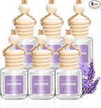 AROIC Car Air Freshener Diffuser Set, 6 Pack Lavender Natural Slow-Release by AROIC