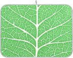 Green Leaf Veins Dish Drying Mat by BOENLE-WELCOMEYOURCOMING
