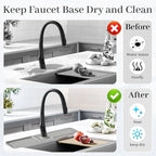 PoYang 24 Inch Faucet Mat for Kitchen Sink Splash Guard Behind Faucet, Sink - Image 6
