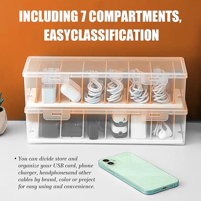 Charger Organizer, Cable Cord Organizer Box - Image 2