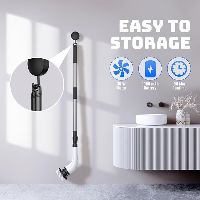 Electric Spin Scrubber for Bathroom: Shower Scrubber - Image 9