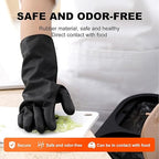 North Tower Heavy Duty Black Rubber Gloves - Image 8