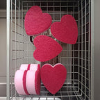 Heart Shaped Sponge, Dual-Sided Kitchen Scrubber - Image 3