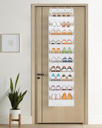 AOODA 10 Tier Clear Over the Door Shoe Organizer Storage, Deep Pockets Large - Image 5