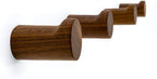 Natural Wooden Wall Mounted Hooks by NAUMOO
