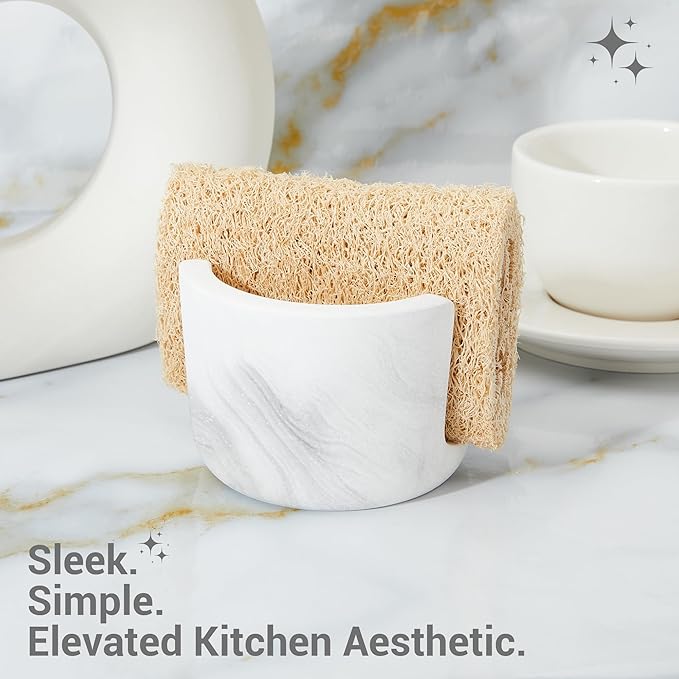 Diatomite Sponge Holder for Kitchen Sink Counter, Quick Drying, Fast Water - Image 2