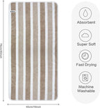 KinHwa Microfiber Hand Towels for Bathroom Soft and Absorbent Face Towels Brown - Image 3