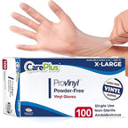 Pro Vinyl Clear Gloves by CarePlus