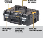 DEWALT TSTAK II Tool Box, Flat Top Tool Storage Case, Organizer Box Holds Up To - Image 9