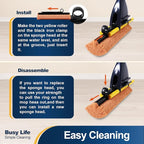 Yocada Sponge Mop Home Commercial Use Tile Floor Bathroom Garage Cleaning Total - Image 4