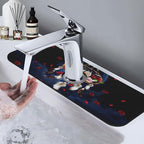 Dreamcatcher Rose Flowers Kitchen sink faucet pad, strong water absorption - Image 7