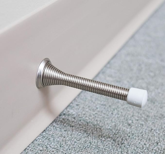 16 Pack Spring Door Stops 3 1/4 Inch Flexible Heavy Duty Spring Door Stopper - Image 3