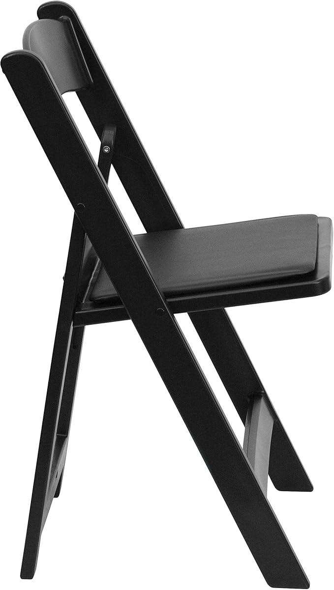 Flash Furniture Hercules Series Folding Chair - Black Resin - 2 Pack 800LB Weight Capacity Comfortable Event Chair - Light Weight Folding Chair - Image 15