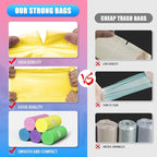 6 Gallon Trash Bags Colored 0.94 Mil Thick - Image 2