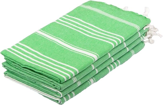 Clotho Decorative Kitchen Towels and Dishcloths Set of 4 |100% Cotton 18 x 40 by Clotho