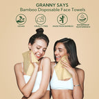 GRANNY SAYS Disposable Face Towels, Bamboo Viscose Face Towelettes Disposable - Image 3