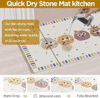 Stone Drying Mat for Kitchen Counter, Large Stone Dish Drying Mat - Image 3