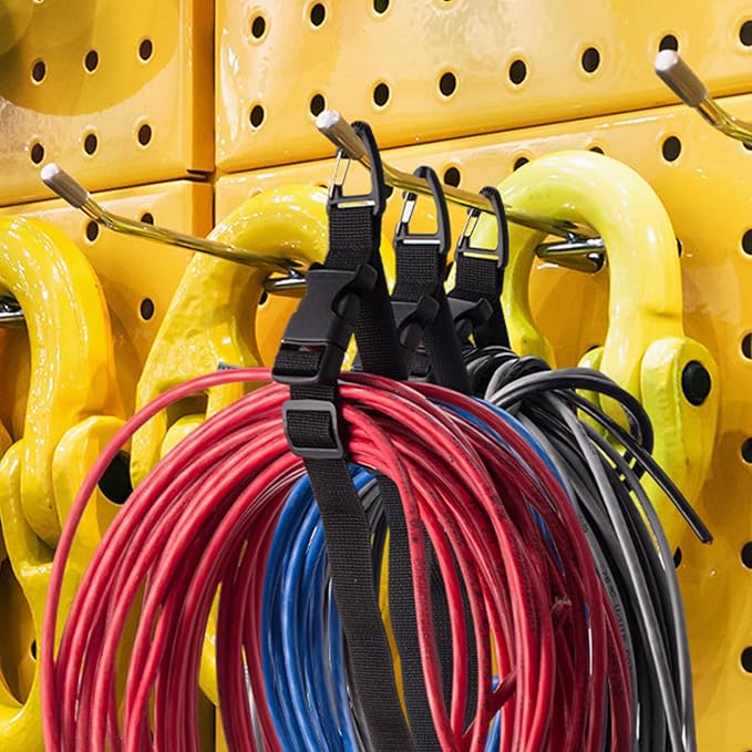 6 Pack 17 Inch Adjustable Extension Cord Holder Organizer - Image 5