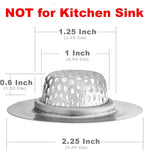 2 Pack - 2.25" Top / 1" Basket- Sink Strainer Bathroom, RV and Lavatory Sink - Image 2