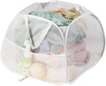 Collapsible Laundry Basket 90L, Foldable Mesh Pop-up Laundry Hamper by LUANMEET