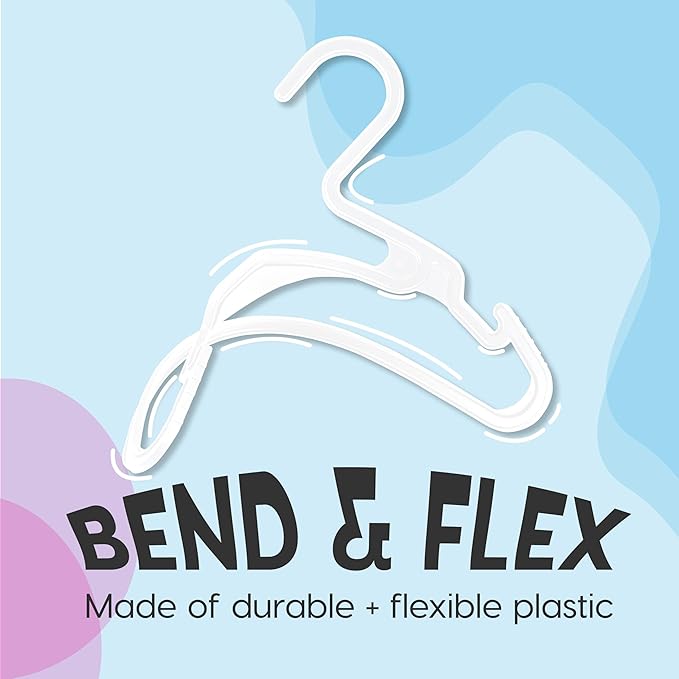 IRIS USA Extra Small Hangers 50 Pack, 11.87" W x 6.75" H, Clothes Hangers - Image 4