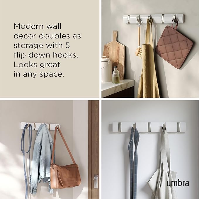 Umbra Flip Wall-Mounted Coat Rack - Image 4