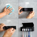 5 Slots Wall Mount Toothbrush Holder - Image 3