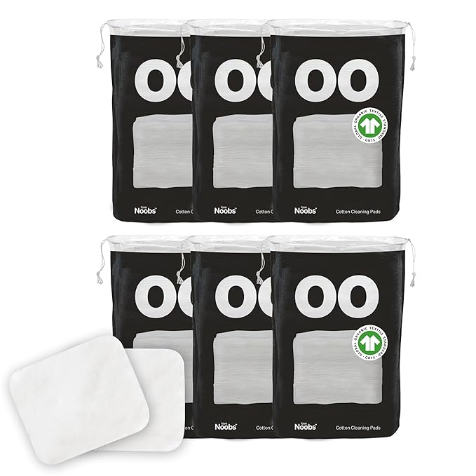 Baby Cotton Pads for Diaper Change by LoveNoobs, Ultra Soft 100% Organic Extra by LoveNoobs%C2%AE
