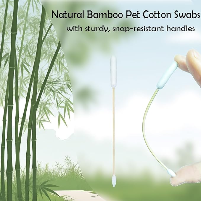 100 Pcs 6 Inch Extra Long Pet Cotton Swabs - Image 4