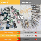 30PCS Clothes Pins, 2.17 Inch Heavy Duty Clothespins Chip Clips Laundry Pegs - Image 7