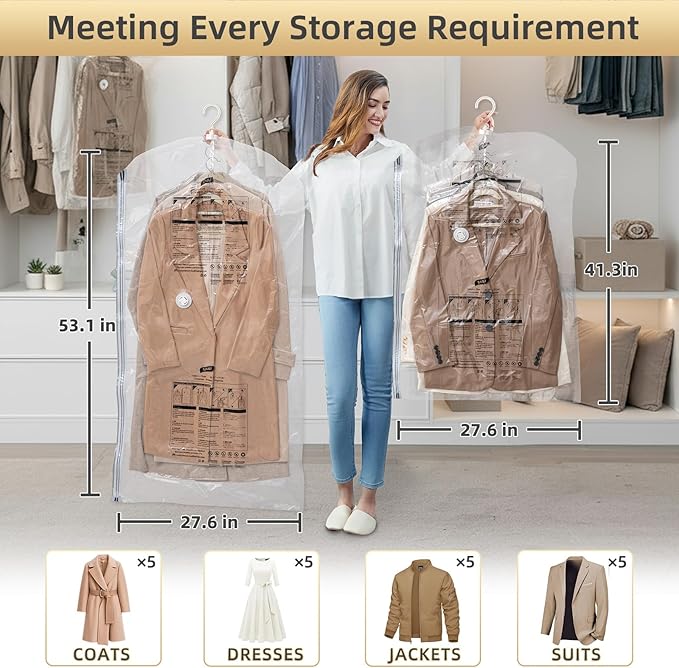 TAILI Hanging Vacuum Storage Sealer Bags Space Saver Bag - Image 3