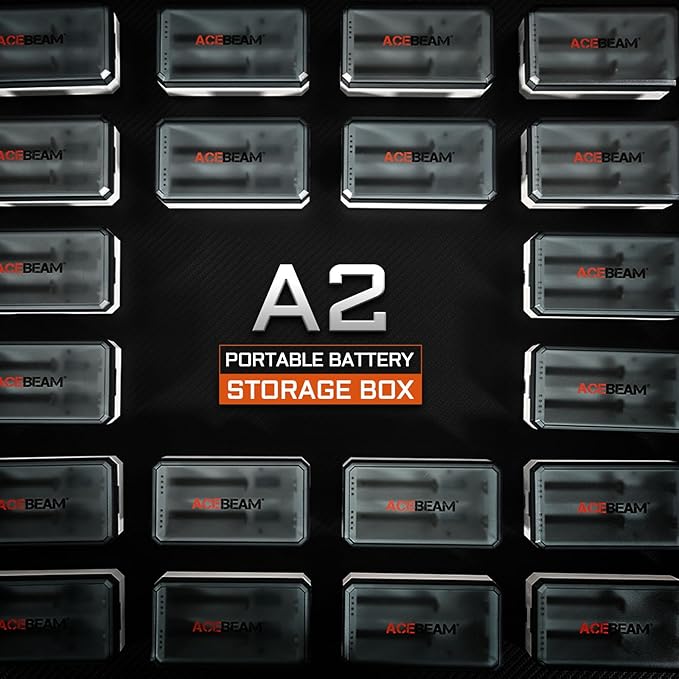 ACEBEAM A2 Portable Battery Storage Box, Battery Charger, Battery Storage - Image 2