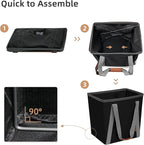 STORAGE MANIAC Collapsible Laundry Caddy, 128L Large Collapsible Laundry Basket - Image 7