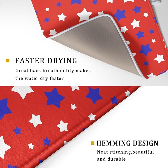 Fourth of July Independence Memorial Dish Drying Mat - Image 3