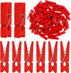 Jdesun 50pcs Wooden Photo Clips Natural Wooden Mini Laundry Pins Clothespins by Jdesun