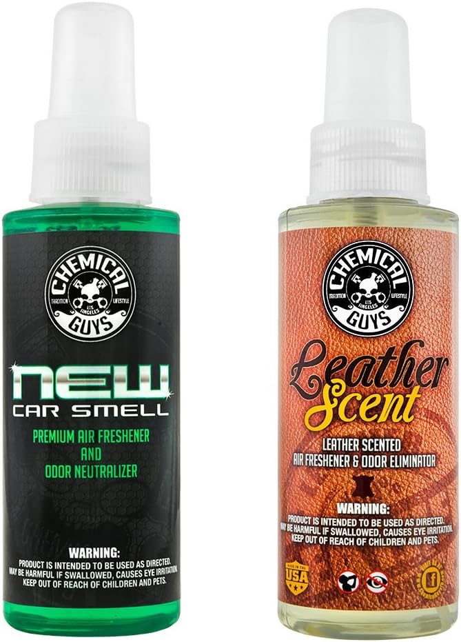 Chemical Guys AIR_300_04 New Car and Leather Scent Sample Kit, RVs & More by ChemicalGuys
