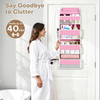 SpaceWhisper Over the Door Organizer, 4 Large Pocket Hanging Storage Organizer - Image 7