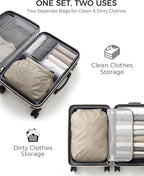 Travel Laundry Bag, Pump Free Vacuum Storage Bag Reusable Compression Dirty - Image 2