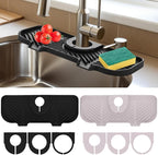 2 Pcs Silicone Faucet Splash Guard 10.6 ” x 4.3” Kitchen Sink Splash Guard by Teenyyou