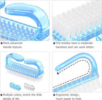 Handle Grip Nail Brush, Hand Fingernail Brush Cleaner Scrubbing Kit Pedicure - Image 5