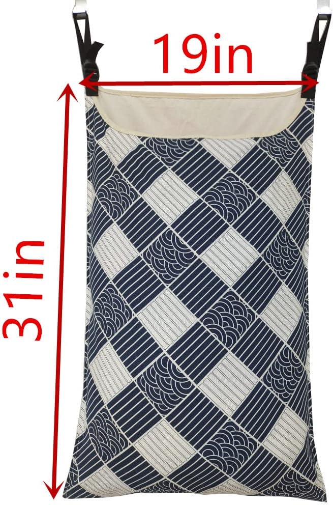 Adjustable Space Saving Door Hanging Laundry Hamper Bag Dorm Laundry Bag - Image 3
